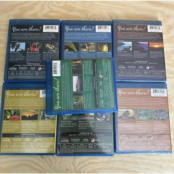 Lot Of 7 Earthscapes Blu-ray Digital Environments Pacific Coast - California - Picture 3 of 3